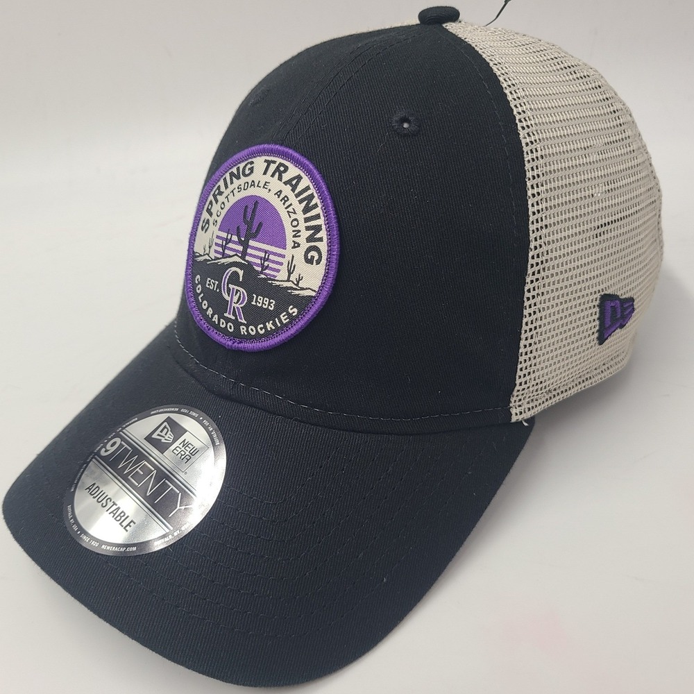 Colorado Rockies Hat‎ Snapback Mesh New Era 9Twenty Black MLB Spring Training AZ